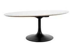 Tables|Tables De Salle À Manger<Flamant ABOAH, table de salle à manger, ovale, marbre blanc Mixte