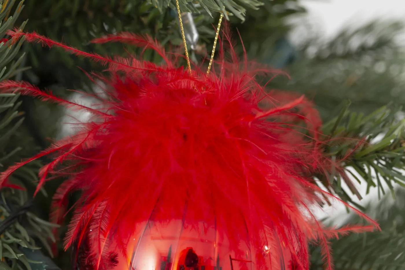 Boules De Noël|Boules De Noël<Flamant ADELE, boule de Noël Rouge