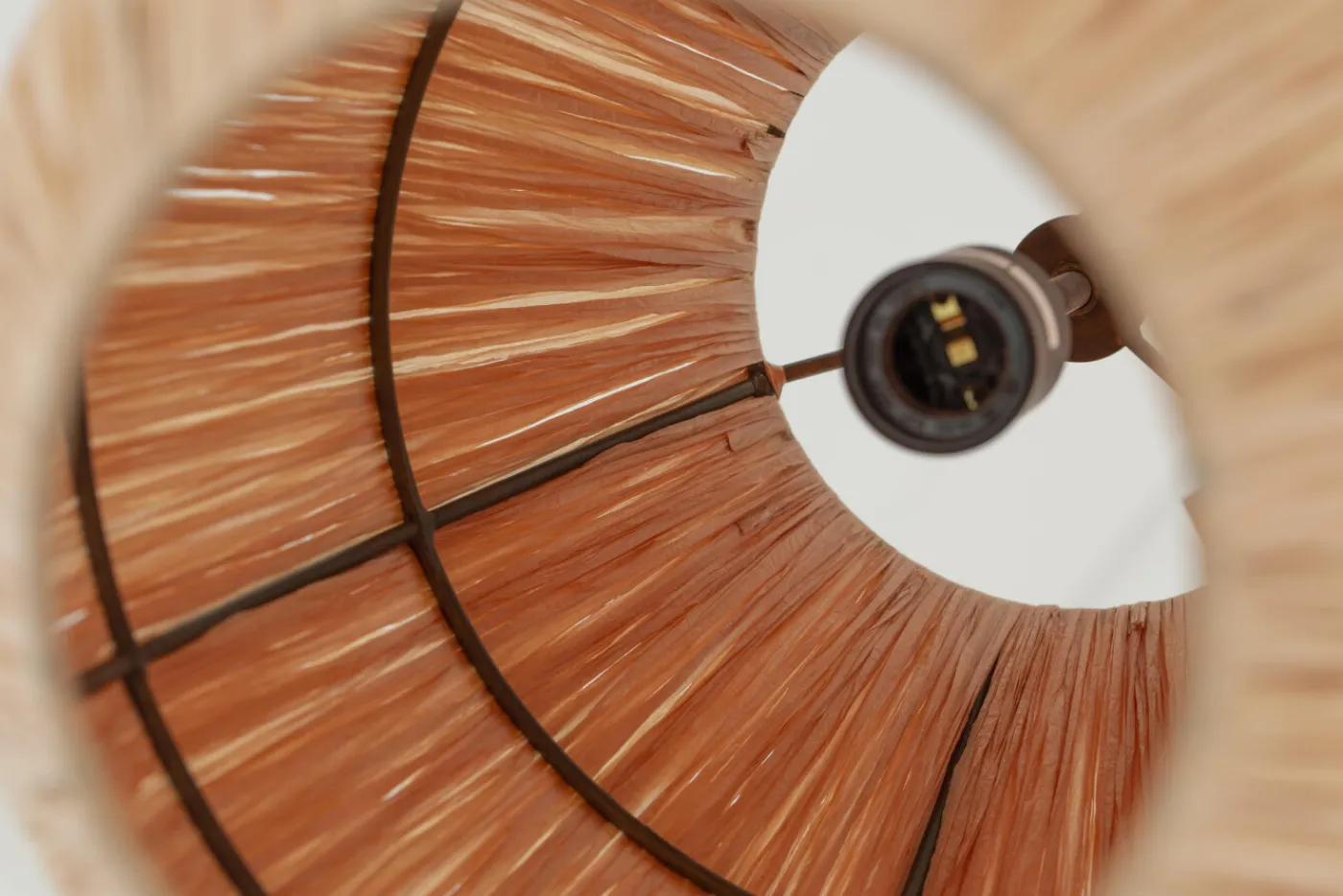 Suspensions Et Lustres|Luminaire<Flamant AIMEE, lampe suspension, raphia et fer, S