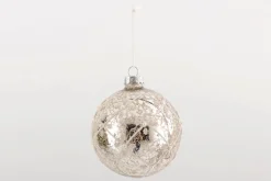 Boules De Noël|Boules De Noël<Flamant ALLAO, boule de Noël Argent