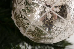 Boules De Noël|Boules De Noël<Flamant ALLAO, boule de Noël Argent