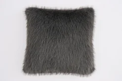 Coussins Décoratifs|Coussins Décoratifs<Flamant ALLESSINA, coussin, fausse fourrure Gris