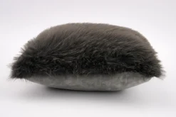 Coussins Décoratifs|Coussins Décoratifs<Flamant ALLESSINA, coussin, fausse fourrure Gris