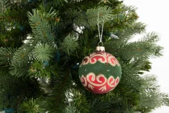 Boules De Noël|Boules De Noël<Flamant AMEROLD, boule de Noël Rouge