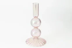 Chandeliers|Chandeliers<Flamant AMIRA, bougeoir, verre, , S, avec leds Rose