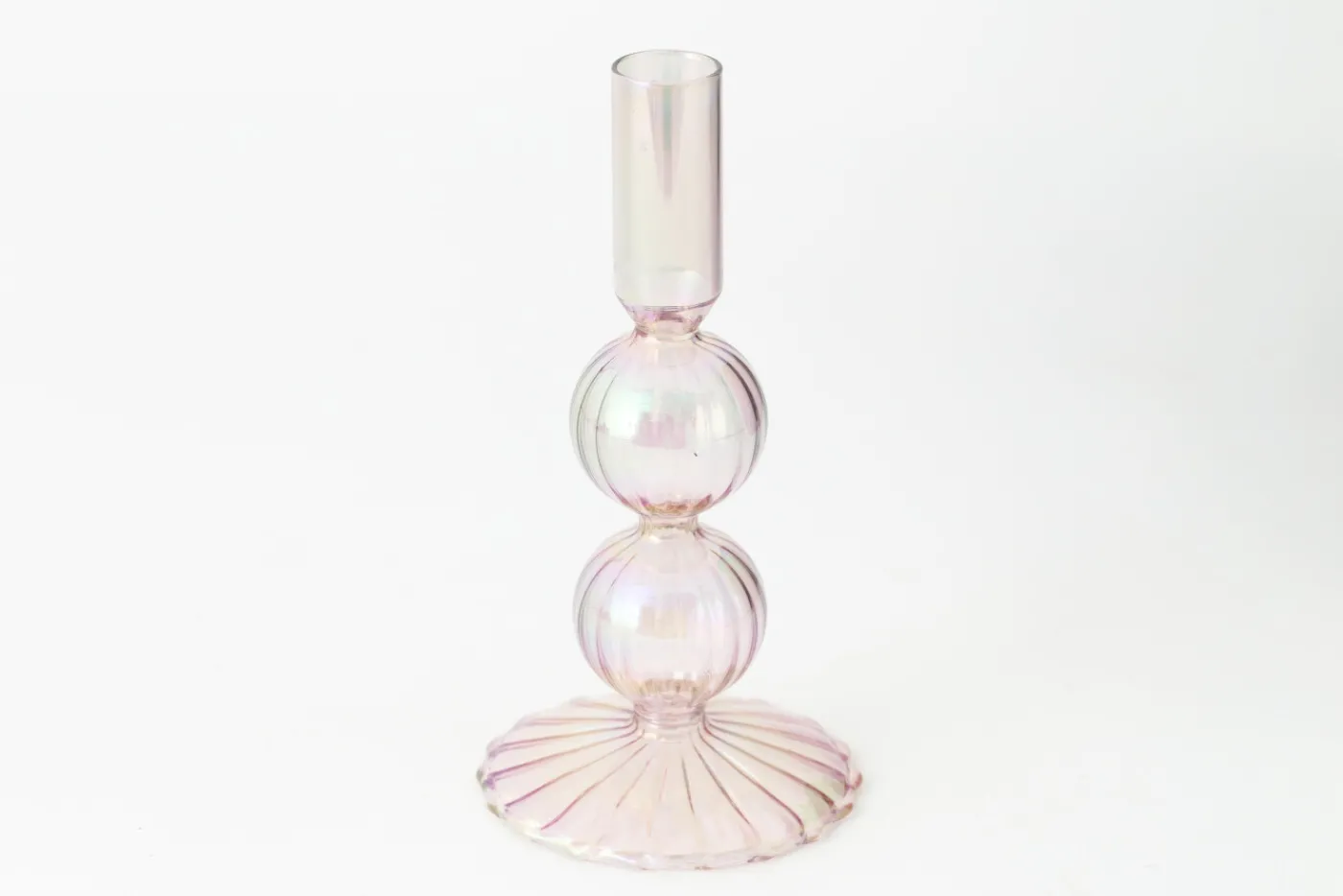 Chandeliers|Chandeliers<Flamant AMIRA, bougeoir, verre, , S, avec leds Rose