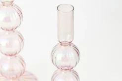 Chandeliers|Chandeliers<Flamant AMIRA, bougeoir, verre, , L, avec leds Rose
