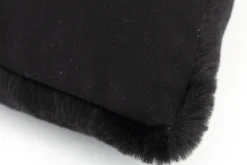 Coussins Décoratifs|Coussins Décoratifs<Flamant ANDRES, coussin, fausse fourrure Noir