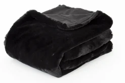 Plaids Et Couvre-Lits|Plaids Et Couvre-Lits<Flamant ANDRES, plaid, fausse fourrure Noir