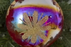 Boules De Noël|Boules De Noël<Flamant ANTILLES, boule de Noël, L Rouge