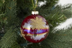 Boules De Noël|Boules De Noël<Flamant ANTILLES, boule de Noël, S Rouge