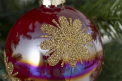 Boules De Noël|Boules De Noël<Flamant ANTILLES, boule de Noël, S Rouge