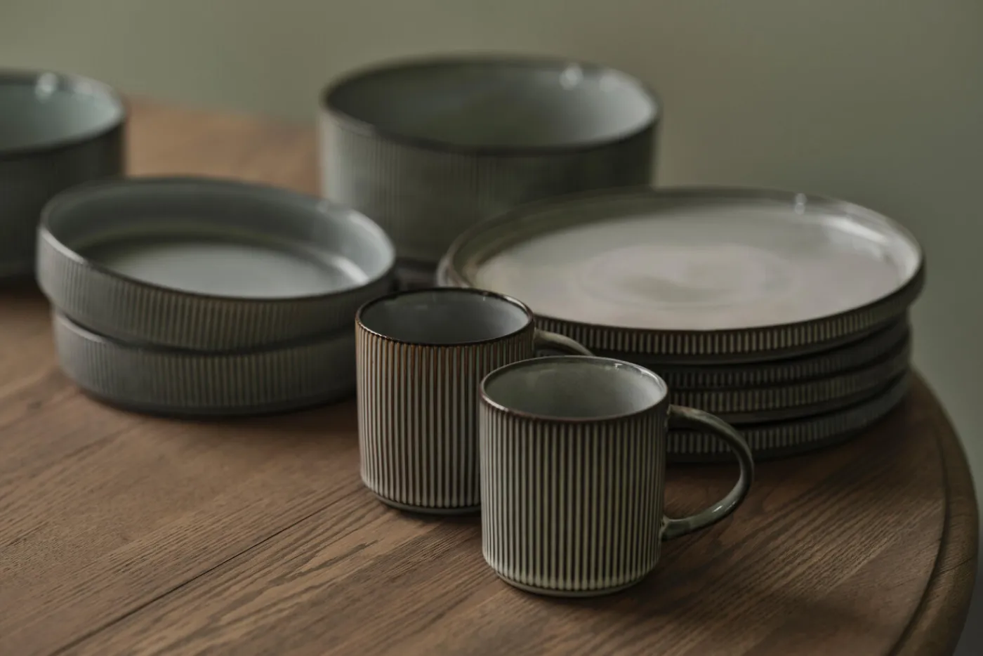 Assiettes, Plats Et Bols|Assiettes,Plats Et Bols<Flamant ARCHITECTO, assiette, céramique, , 25,5cm Gris