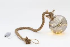 Boules De Noël|Boules De Noël<Flamant ARIANA, boule de Noël, avec leds Brun