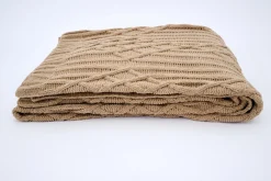 Plaids Et Couvre-Lits|Plaids Et Couvre-Lits<Flamant ARNOL, plaid, beige Blanccassé