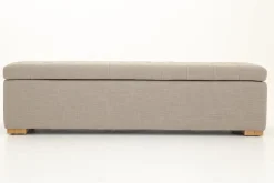 Poufs Et Bouts De Canapé|Sièges<Flamant AUBIZ, pouf, tissu, avec couvercle Blanccassé