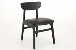 Chaises|Chaises<Flamant AURIANE, chaise, siège en cuir Noir