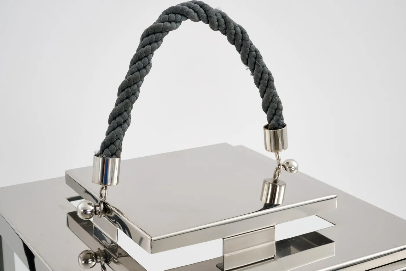 Lanternes|Décoration<Flamant AURITIO, lanterne, acier et verre, L Argent