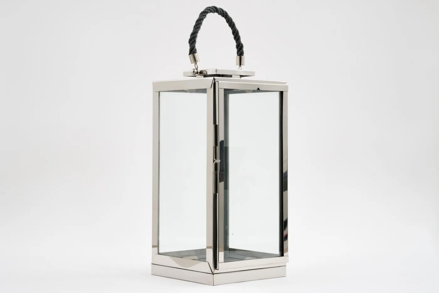 Lanternes|Décoration<Flamant AURITIO, lanterne, acier et verre, S Argent