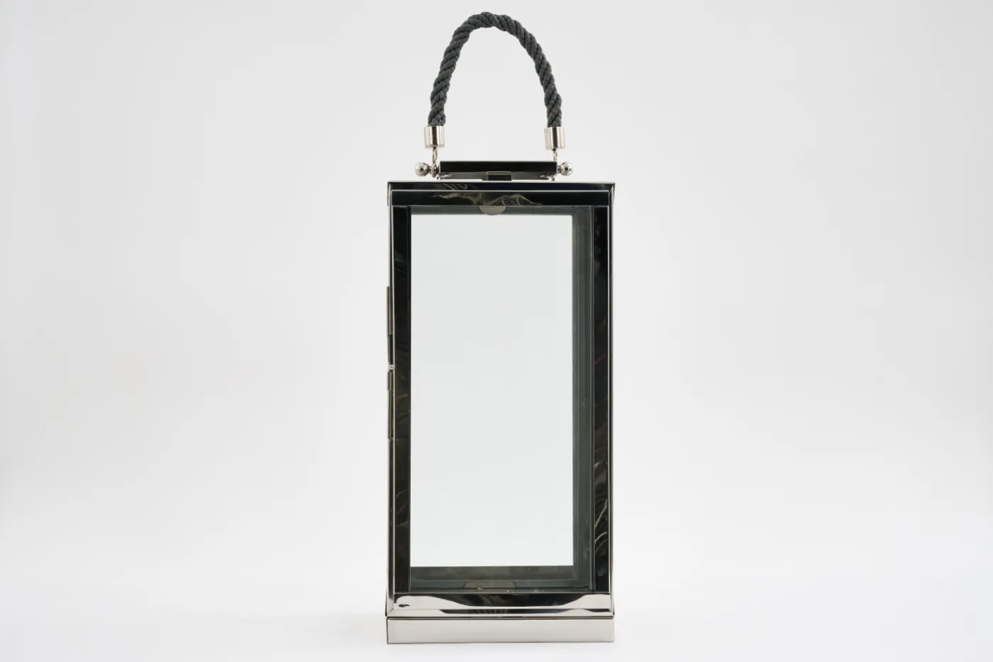 Lanternes|Décoration<Flamant AURITIO, lanterne, acier et verre, S Argent