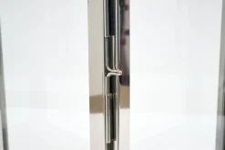 Lanternes|Décoration<Flamant AURITIO, lanterne, acier et verre, S Argent