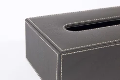 Paniers|Décoration<Flamant AUSTIN, boîte à mouchoirs, cuir, Gris