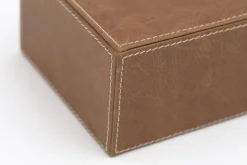 Paniers|Décoration<Flamant AUSTIN, boîte à mouchoirs, cuir, Brun