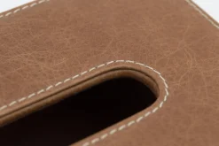 Paniers|Décoration<Flamant AUSTIN, boîte à mouchoirs, cuir, Brun