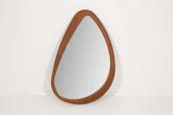 Miroirs|Décoration<Flamant AUSTIN, miroir, cuir, Brun