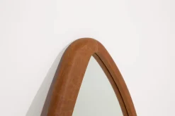 Miroirs|Décoration<Flamant AUSTIN, miroir, cuir, Brun