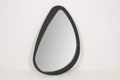 Miroirs|Décoration<Flamant AUSTIN, miroir, cuir, Gris