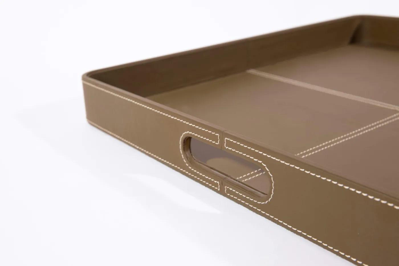 Accessoires|Plateaux<Flamant AUSTIN, plateau, cuir, carré, Vert