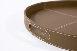Accessoires|Plateaux<Flamant AUSTIN, plateau, cuir, , Ø56 Vert