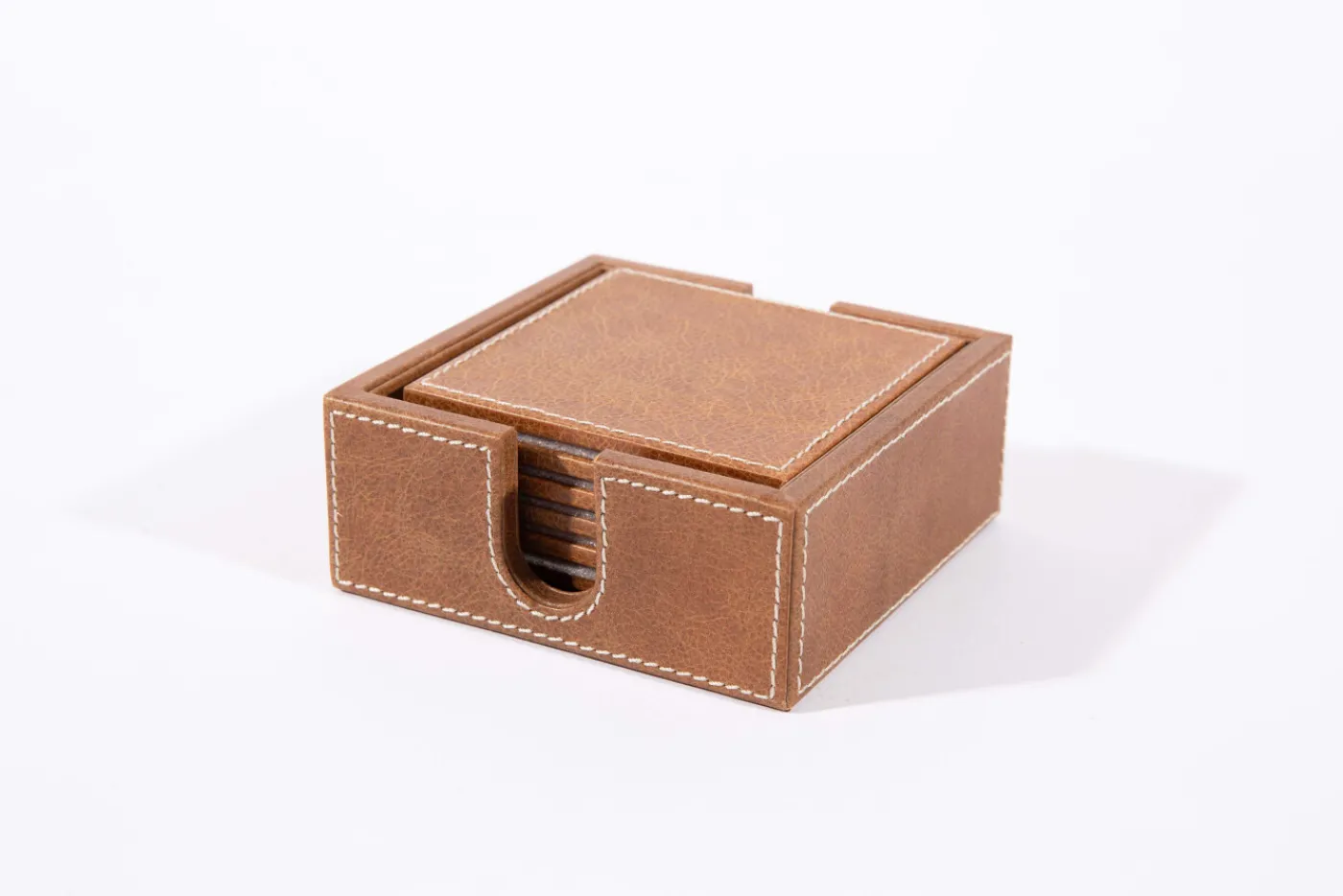 Accessoires|Ustensiles De Service Et De Cuisine<Flamant AUSTIN, sous-verre, cuir, , set de 6 Brun