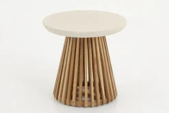 Tables|Tables<Flamant AVALYN, bout de canapé de jardin Blanccassé
