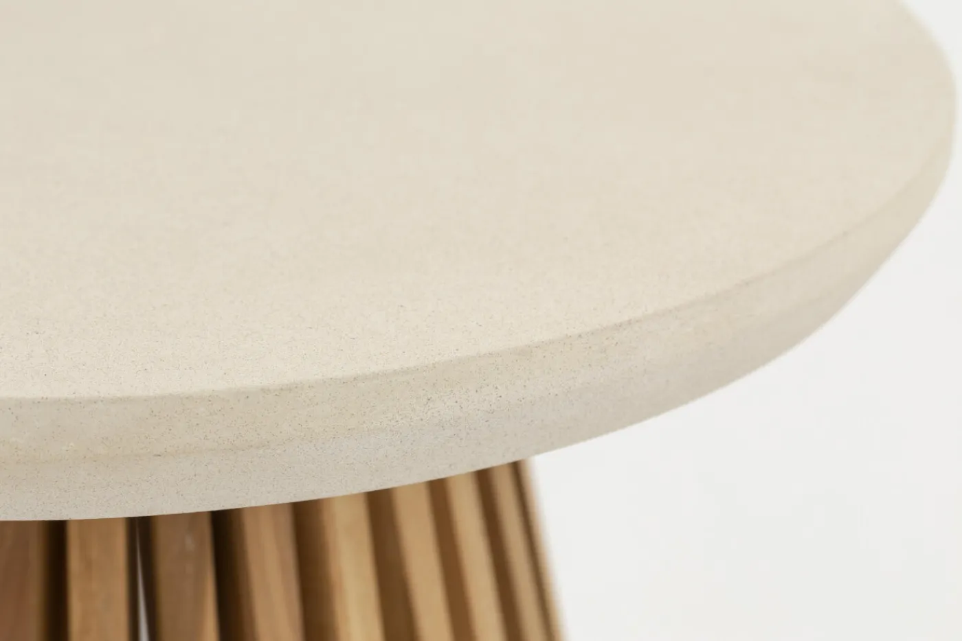 Tables|Tables<Flamant AVALYN, bout de canapé de jardin Blanccassé