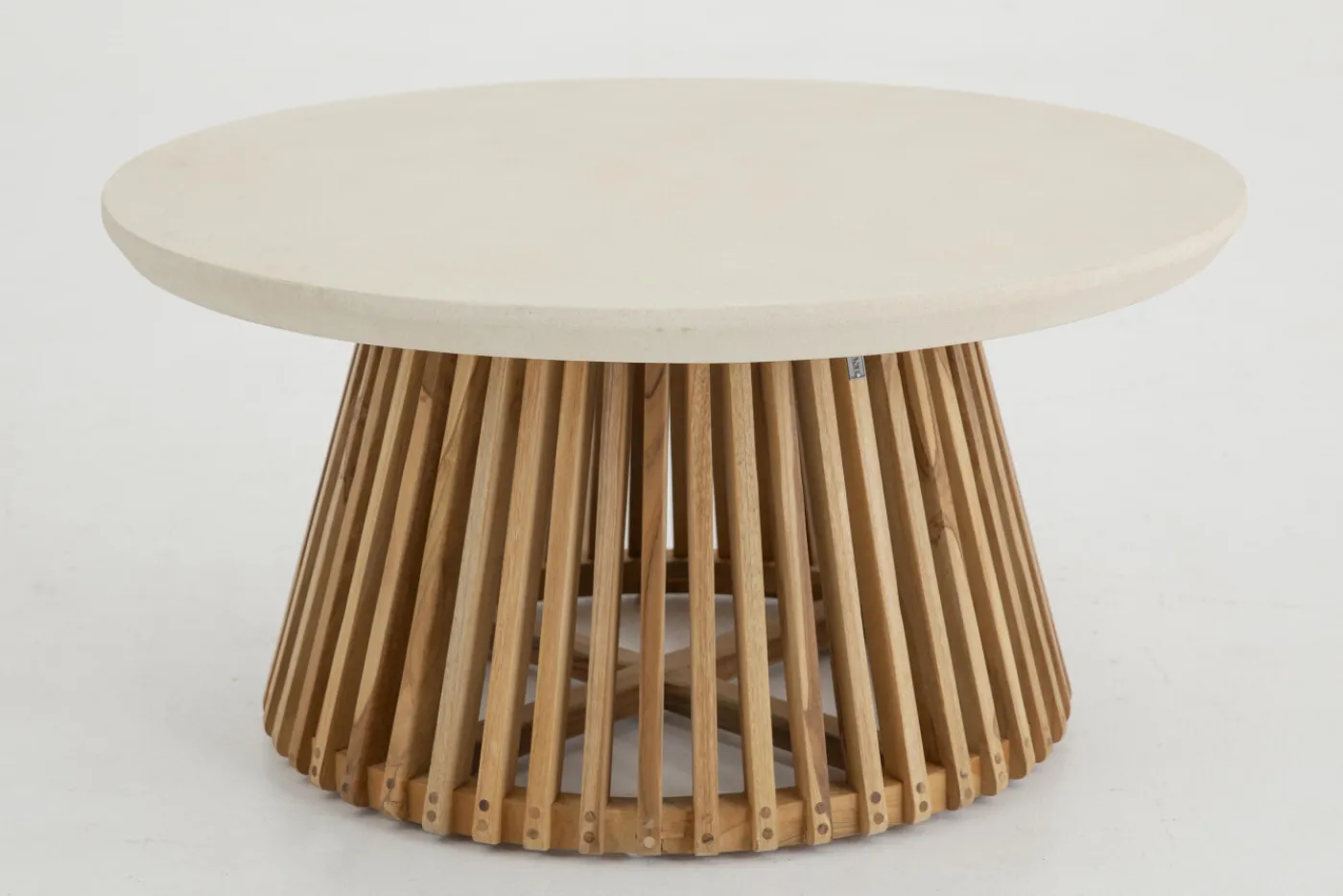 Tables|Tables<Flamant AVALYN, table basse de jardin Blanccassé