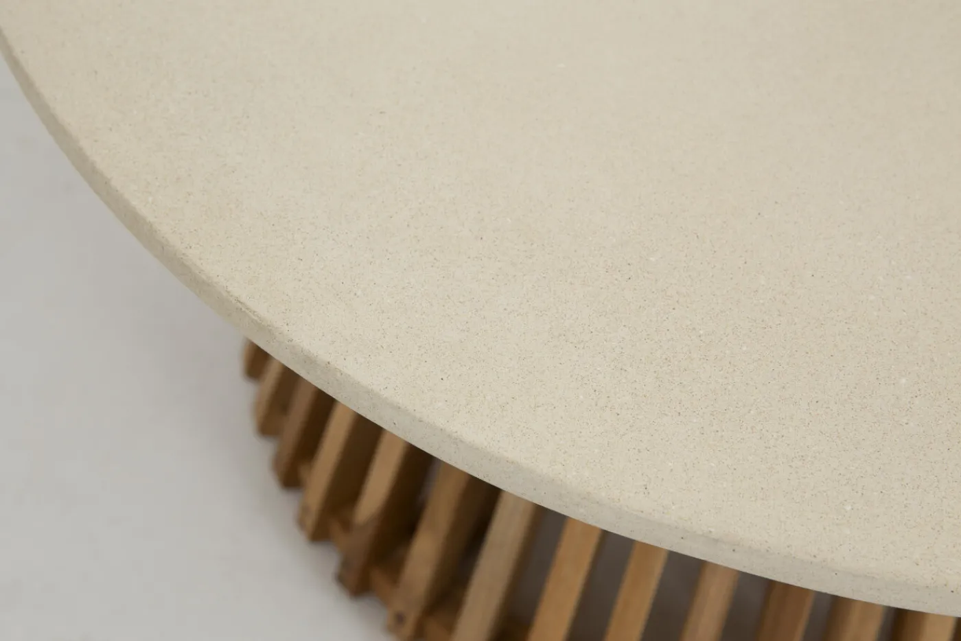 Tables|Tables<Flamant AVALYN, table basse de jardin Blanccassé