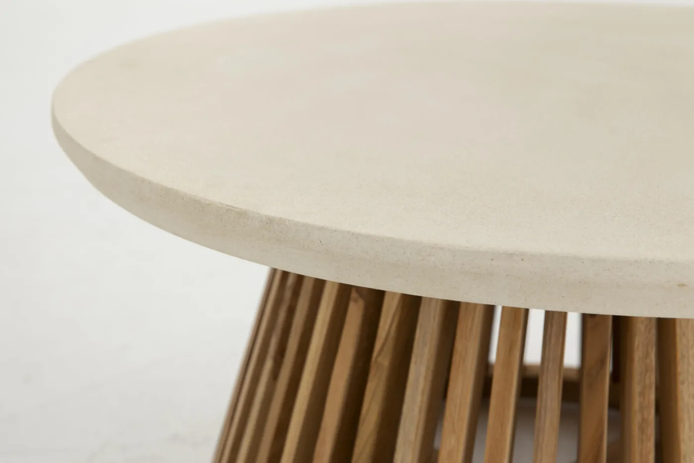 Tables|Tables<Flamant AVALYN, table basse de jardin Blanccassé