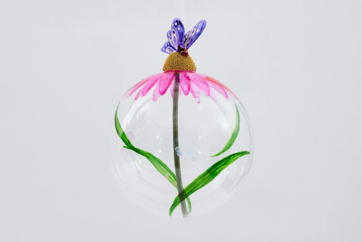 Boules De Noël|Boules De Noël<Flamant AVIANNA, boule de Noël Rose