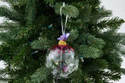 Boules De Noël|Boules De Noël<Flamant AVIANNA, boule de Noël Rose