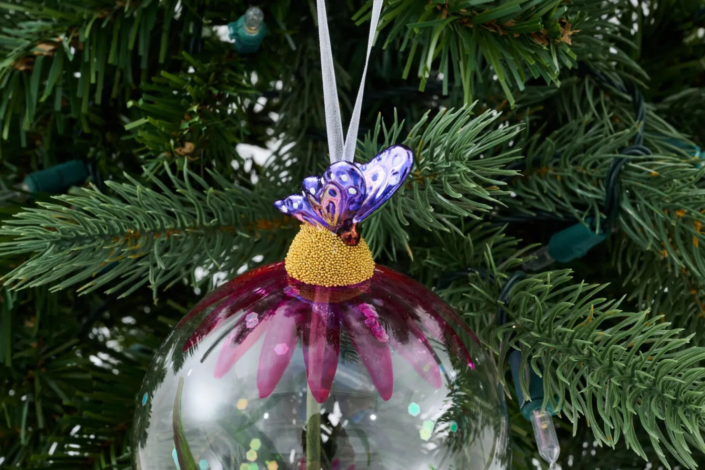Boules De Noël|Boules De Noël<Flamant AVIANNA, boule de Noël Rose