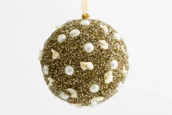 Boules De Noël|Boules De Noël<Flamant AYERS, boule de Noël, Or