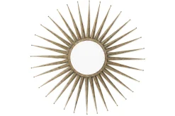 Miroirs|Décoration<Flamant AZURA, miroir, soleil, rond Or
