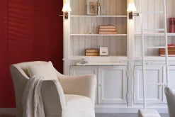 Placards|Armoires<Flamant BALMORE, bibliothèque, , 2 pièces, avec échelle Blanc