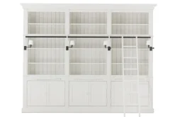 Placards|Armoires<Flamant BALMORE, bibliothèque, , 3 pièces, avec échelle Blanc