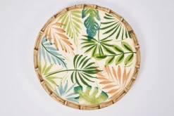 Assiettes, Plats Et Bols|Assiettes,Plats Et Bols<Flamant BANBUA, assiette, 22cm, multi, feuilles Mixte