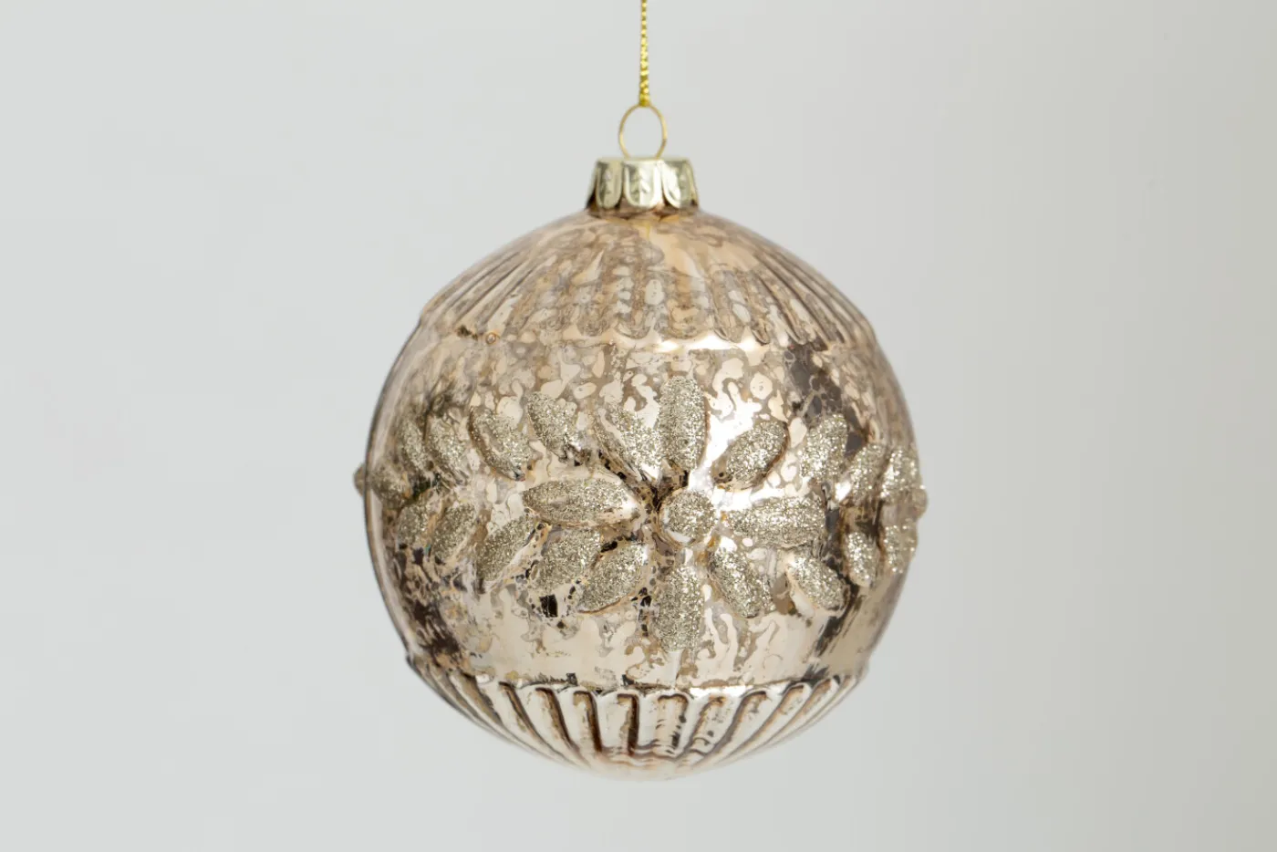 Boules De Noël|Boules De Noël<Flamant BAO, boule de Noël Or