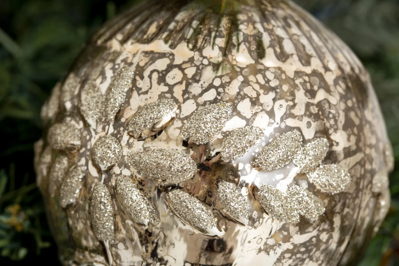 Boules De Noël|Boules De Noël<Flamant BAO, boule de Noël Or