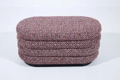 Poufs Et Bouts De Canapé|Sièges<Flamant BEATRICE, pouf, ovale, multi bordeaux Rouge